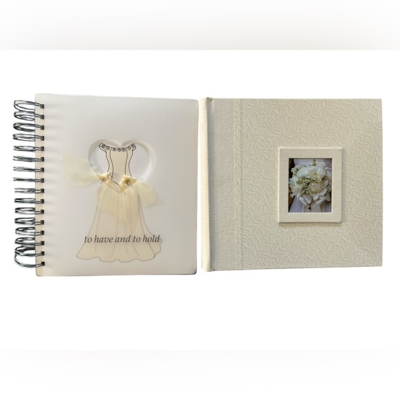 Other - Two NWOT Elegant Cream Wedding Photo Albums